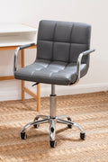 Finn Grey Home Office Chair With Swivel Base