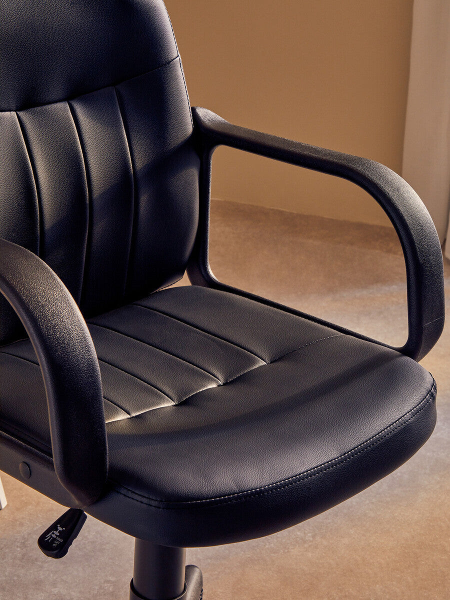 Flint Black Home Office Chair