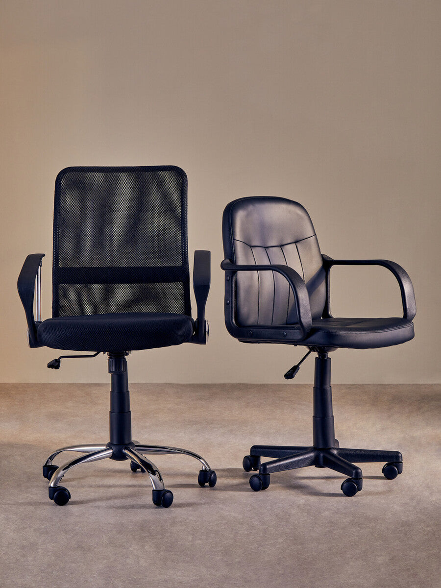 Flint Black Home Office Chair