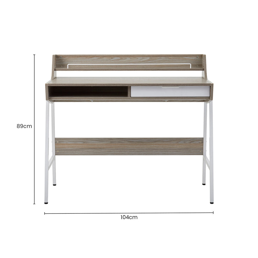 Bradbury Light Oak Veneer Desk