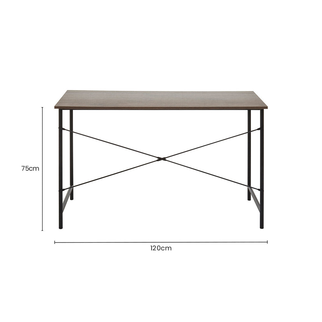 Bradbury Dark Oak Veneer Top Desk