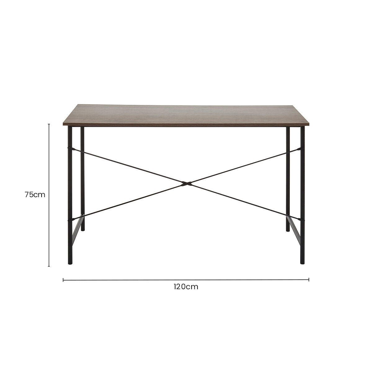 Bradbury Dark Oak Veneer Top Desk