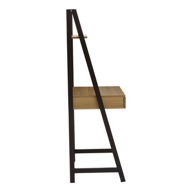 Bradbury Natural Oak Desk With Metal Frame