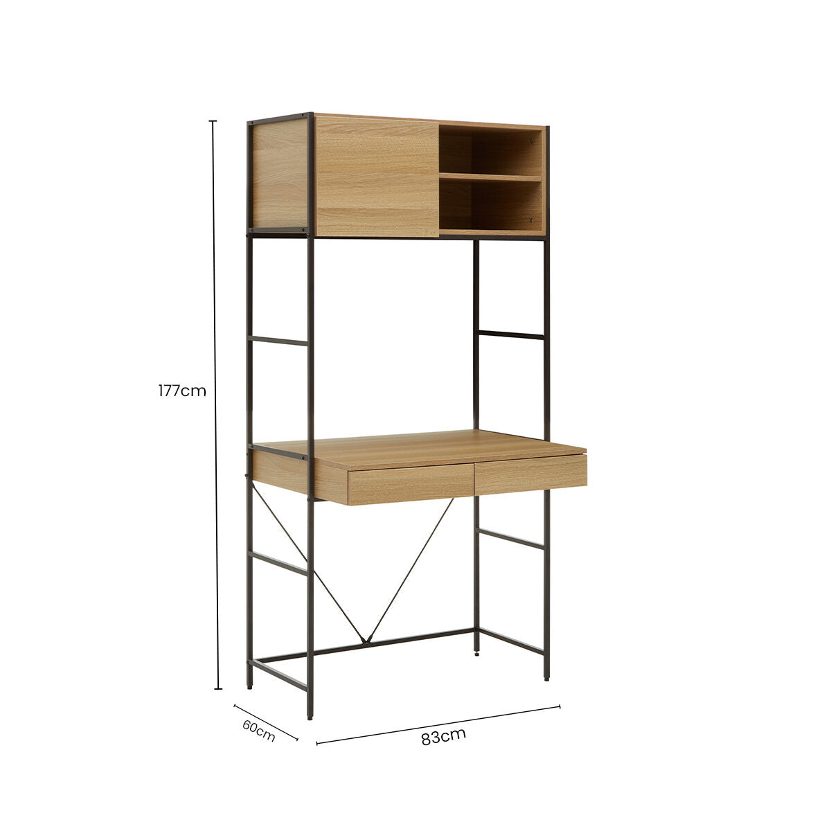 Bradbury Natural Oak Desk