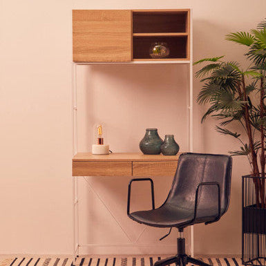 Bradbury Natural Oak Veneer Desk