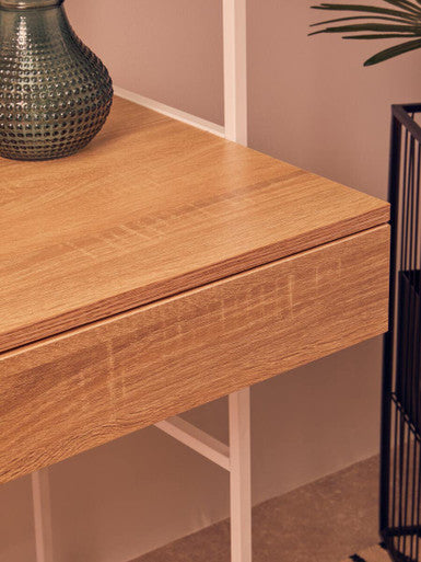 Bradbury Natural Oak Veneer Desk