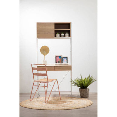 Bradbury Natural Oak Veneer Desk