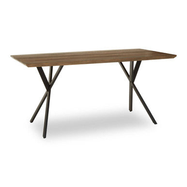 Arron Black Industrial Dining Table