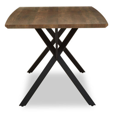 Arron Black Industrial Dining Table