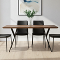 Arron Black Industrial Dining Table