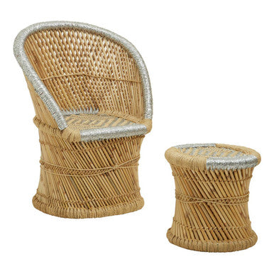 Rowan Natural & Grey Chair & Stool