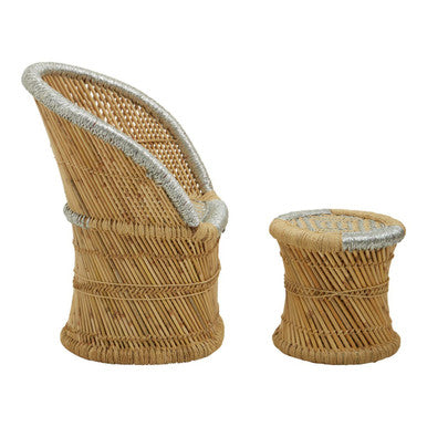 Rowan Natural & Grey Chair & Stool
