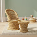 Rowan Childrens Natural Chair & Stool