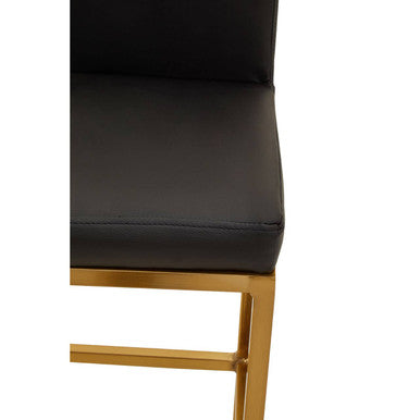 Baina Black & Gold Bar Chair