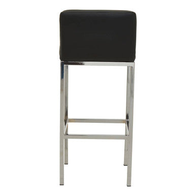 Baina Black & Chrome Bar Chair
