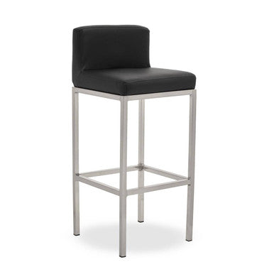 Baina Black & Chrome Bar Chair