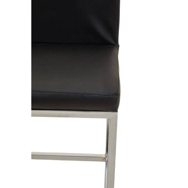 Baina Black & Chrome Bar Chair