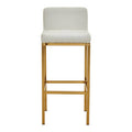 Baina White & Gold Bar Chair
