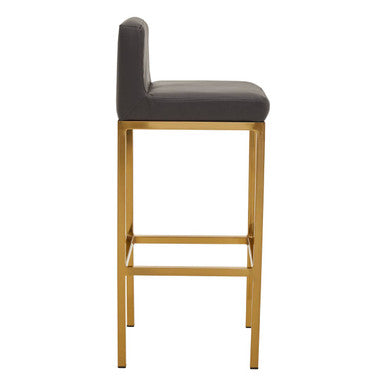 Baina Dark Grey & Gold Bar Chair