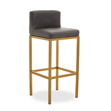 Baina Dark Grey & Gold Bar Chair