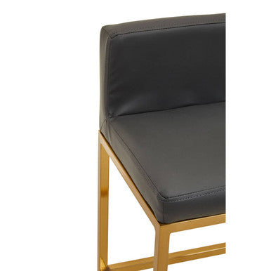 Baina Dark Grey & Gold Bar Chair