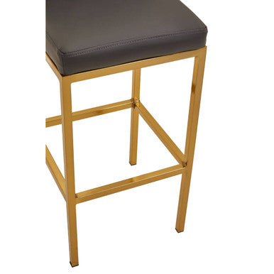 Baina Dark Grey & Gold Bar Chair