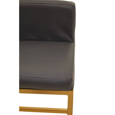 Baina Dark Grey & Gold Bar Chair