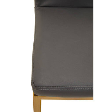 Baina Dark Grey & Gold Bar Chair