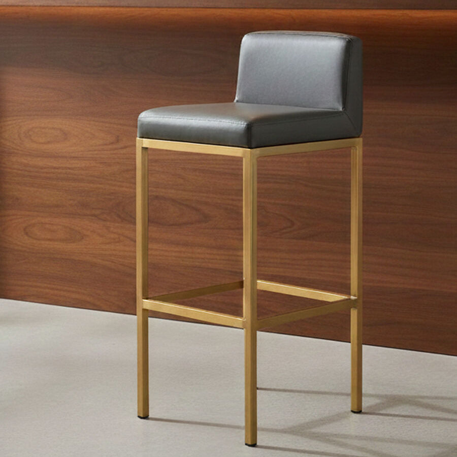 Baina Dark Grey & Gold Bar Chair