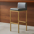 Baina Dark Grey & Gold Bar Chair