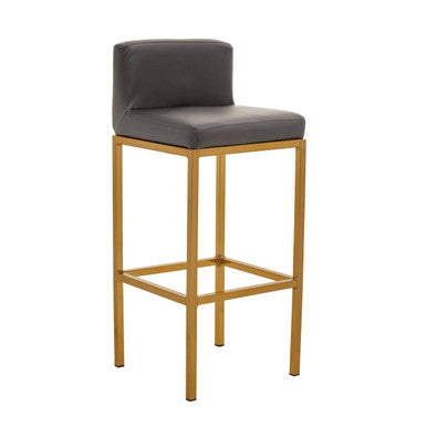Baina Dark Grey & Gold Bar Chair
