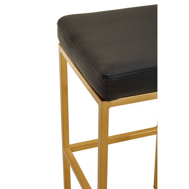 Baina Black & Gold Bar Stool