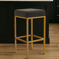 Baina Black & Gold Bar Stool