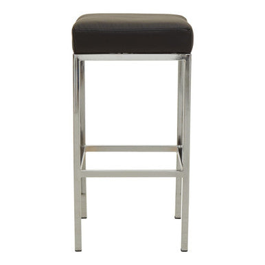 Baina Black & Chrome Bar Stool