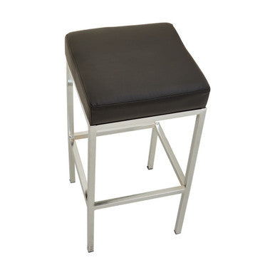 Baina Black & Chrome Bar Stool