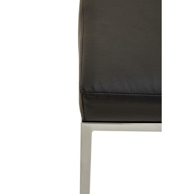 Baina Black & Chrome Bar Stool