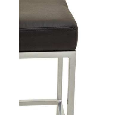 Baina Black & Chrome Bar Stool