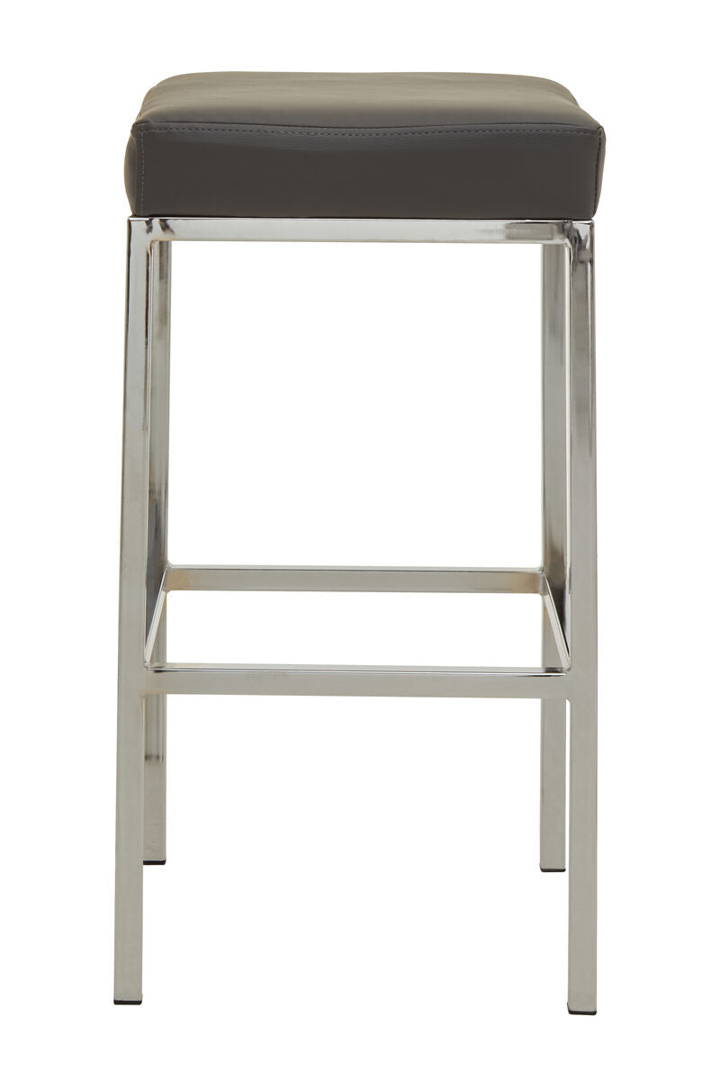 Baina Dark Grey & Chrome Bar Stool