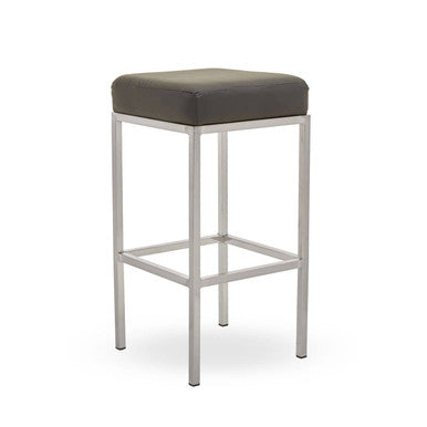 Baina Dark Grey & Chrome Bar Stool