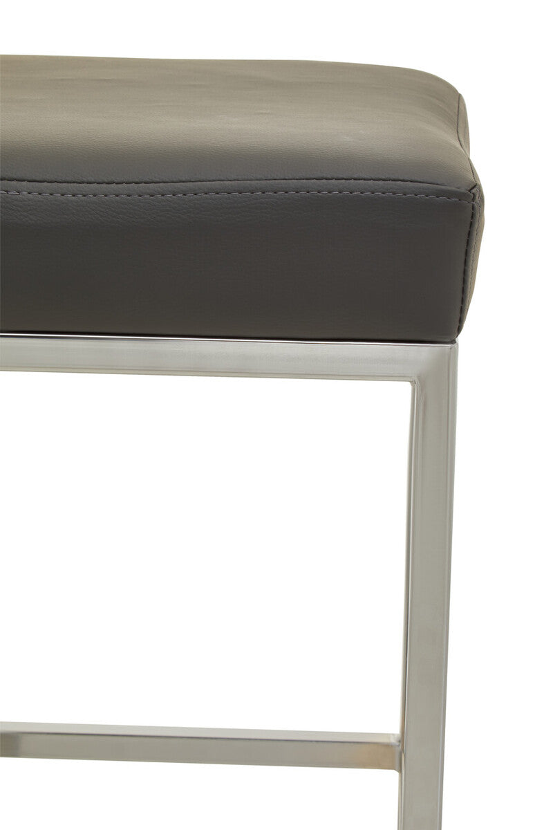 Baina Dark Grey & Chrome Bar Stool