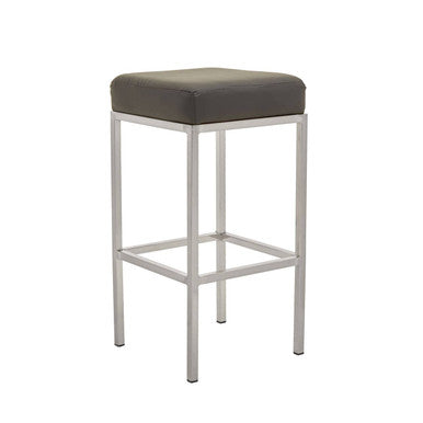 Baina Dark Grey & Chrome Bar Stool