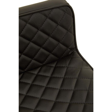 Baina Black & Gold Bar Stool With Square Base
