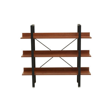 Laxton 3 Tier Black Contemporary Shelf Unit