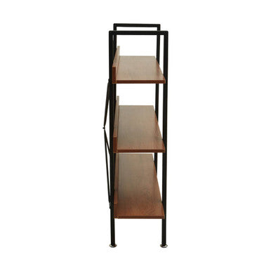 Laxton 3 Tier Black Contemporary Shelf Unit