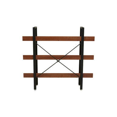 Laxton 3 Tier Black Contemporary Shelf Unit