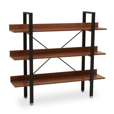 Laxton 3 Tier Black Contemporary Shelf Unit