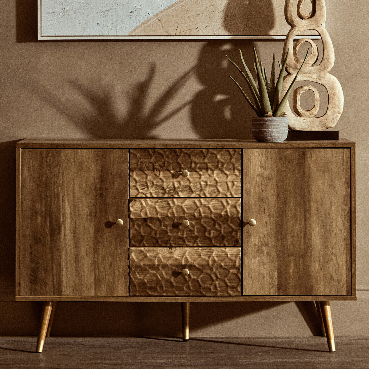 Frida Wood Veneer Modern Sideboard
