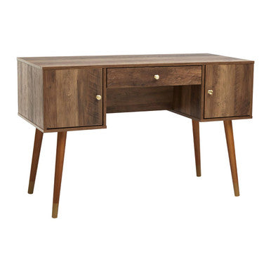 Frida Wood Veneer Desk With Storage
