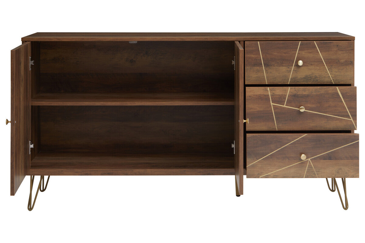 Flori Sideboard With 2 Doors & 3 Drawers