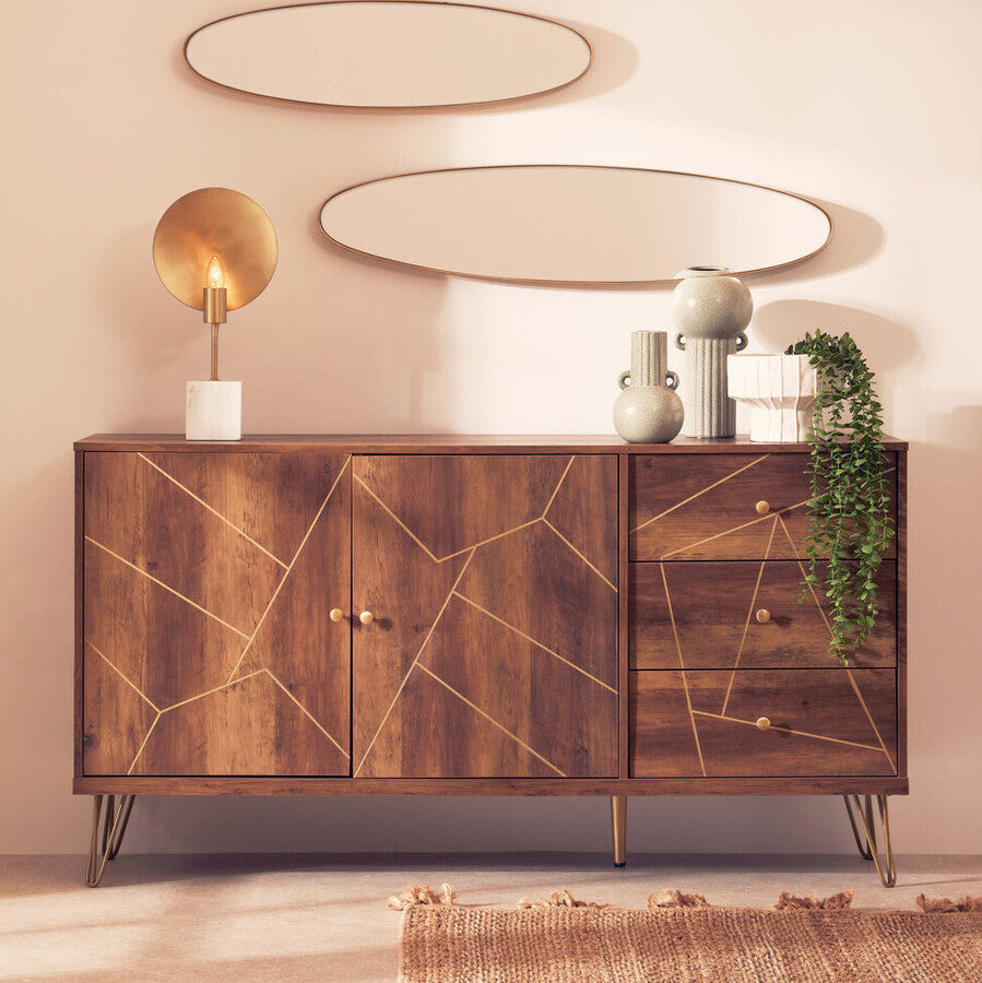 Flori Sideboard With 2 Doors & 3 Drawers